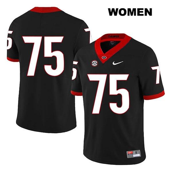 Georgia Bulldogs Women's Owen Condon #75 NCAA No Name Legend Authentic Black Nike Stitched College Football Jersey GZS8056TA